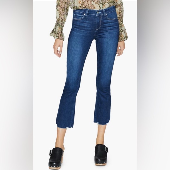 PAIGE Denim - Paige Shelby Mid Rise Slim Crop Flare Jeans | NWT